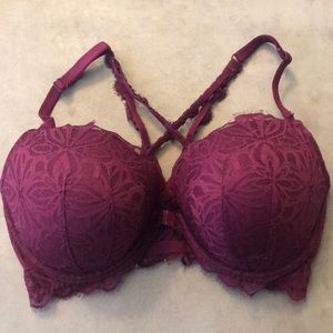 Strappy Back VS PINK Push Up Bra